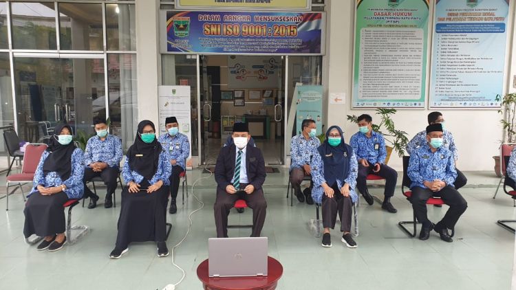 Peringatan Hari Pahlawan, DPMPTSP Sumbar Mengikuti Upacara Secara Virtual