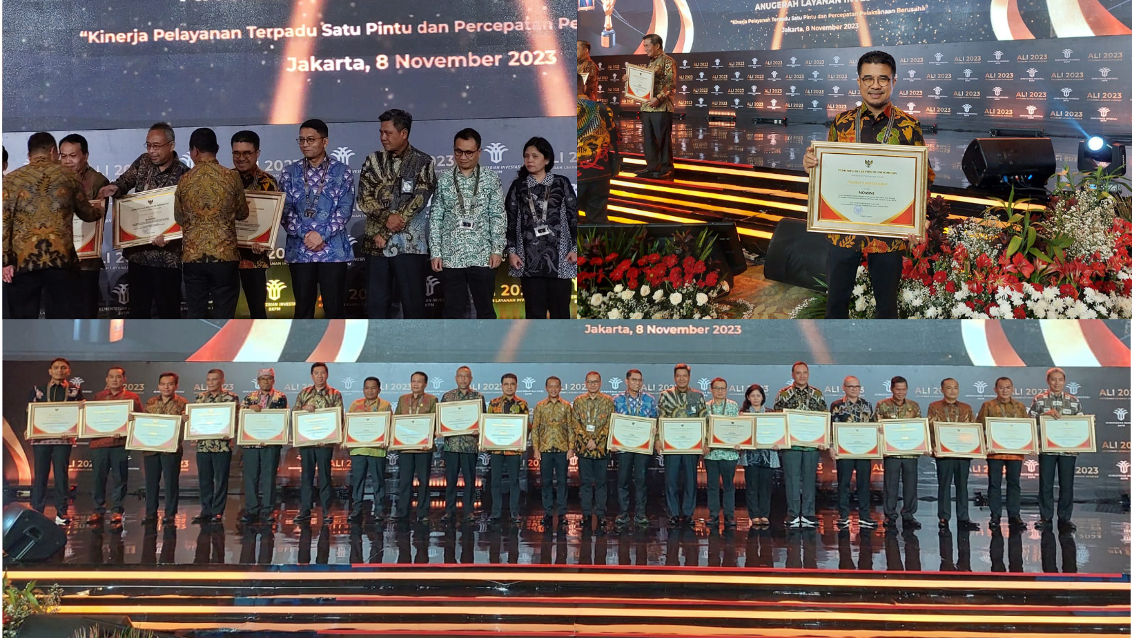 DPMPTSP Provinsi Sumatera Barat Terima Penghargaan Dari Wakil Presiden