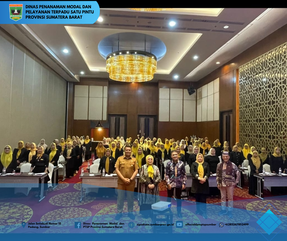 DPMPTSP Gelar Sosialisasi Perizinan Berbasis Risiko: UMKM Sumbar Berpeluang Naik Kelas dan Dapatkan NIB Gratis