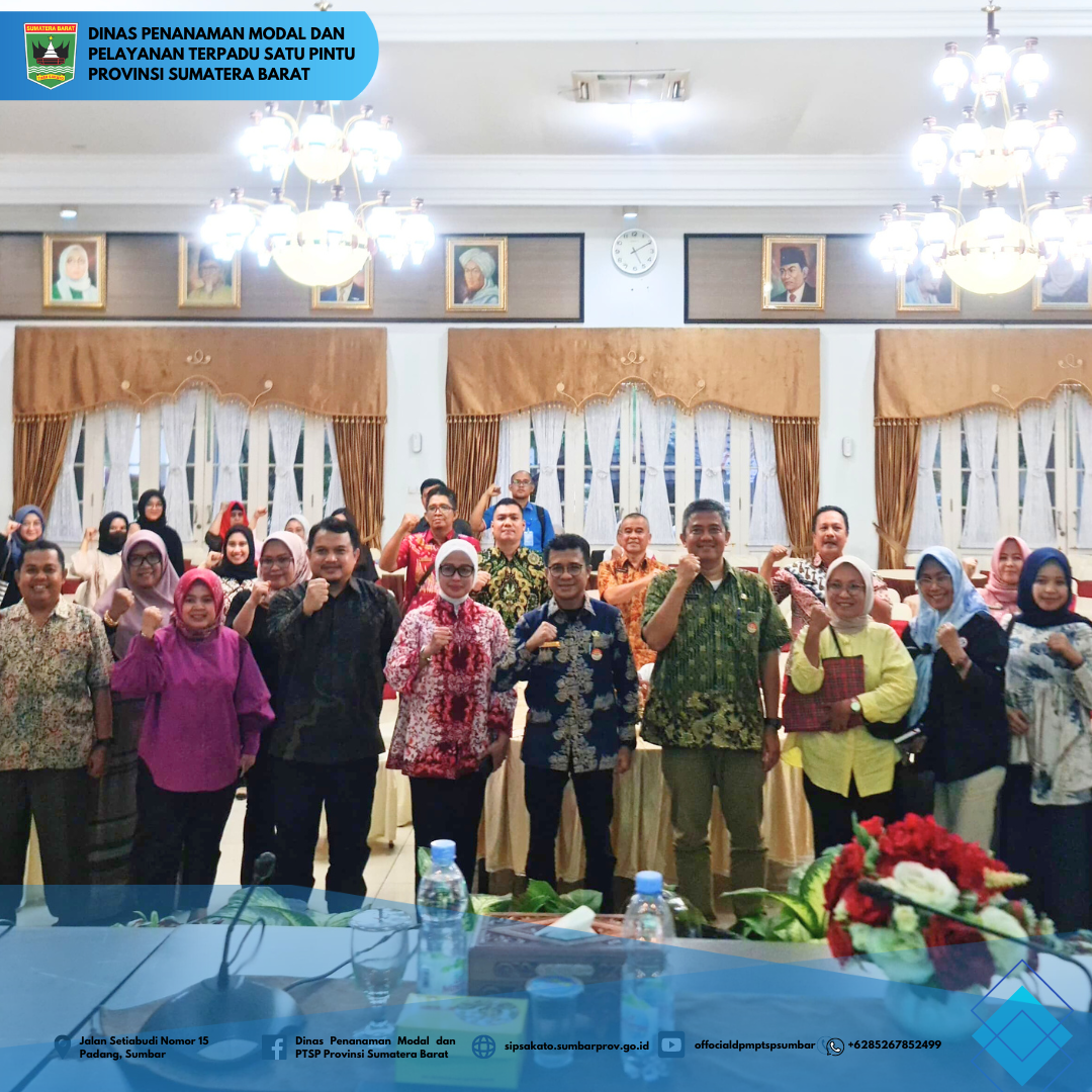 DPMPTSP Provinsi Sumatera Barat mengadakan rapat koordinasi (rakor) dengan KPK