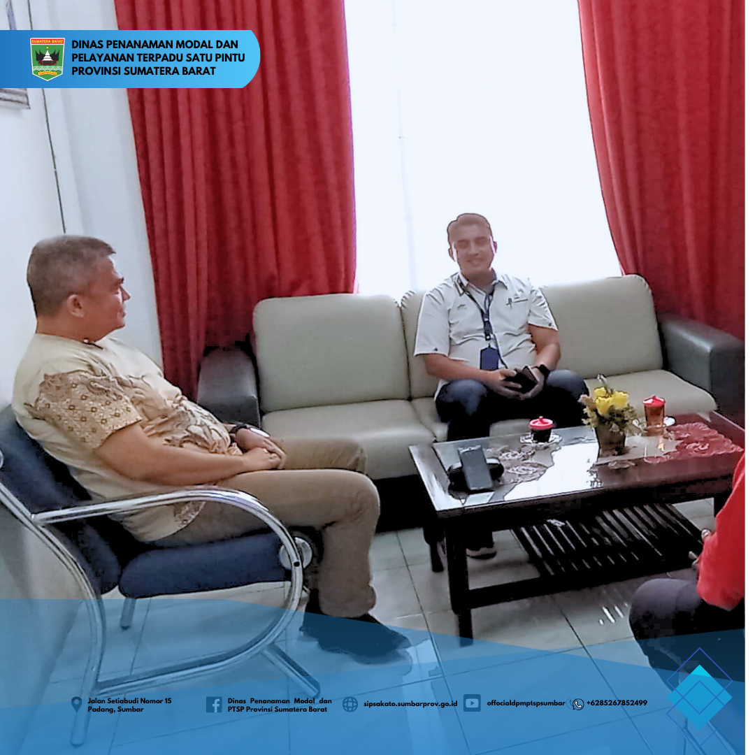 PTPN IV Regional IV Melakukan Konsultasi ke DPMPTSP Provinsi Sumbar Terkait Penggunaan Galian C untuk Perbaikan Jalan